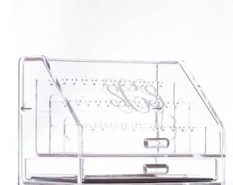 Personalized Earring Holder - Earring Box Gift - Acrylic Earring Organizer - Tween Gift - Gift for Her - 3 Tier Earring Holder