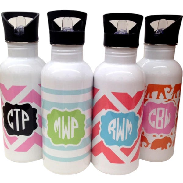 Personalized Stainless Steel Water Bottle – Monogrammed Gift for Kids