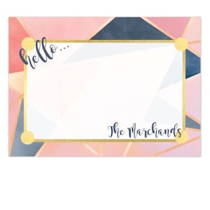 Personalized Graphic Dry Erase Board - Custom Gifts- Dorm Room Decor- Memo Board - Floral Notepad