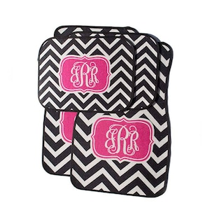 Personalized Car Mat 4pce Set - Monogrammed Automobile Mat - Initial Car Mat - Custom Car Flooring