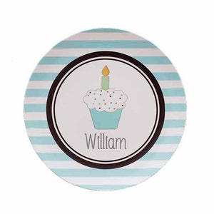 Personalized Birthday Plates Cupcake Plates with Name Thermosaf Plate image 3