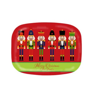 Personalized Christmas Nutcracker Serving Tray: Custom Holiday Platter