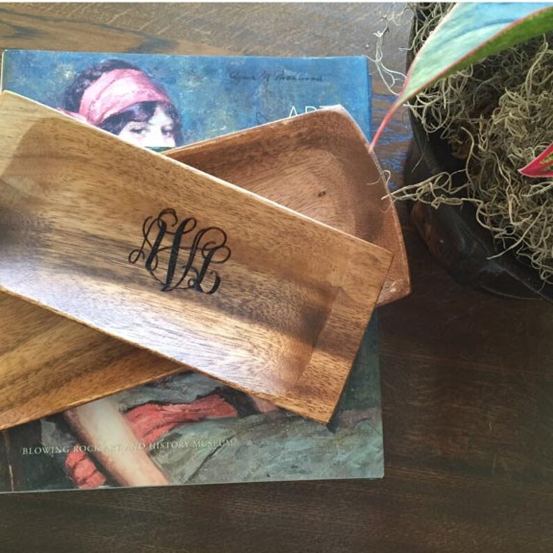 Serving Tray Personalized Small Wood Tray engraved Wood Etsy
