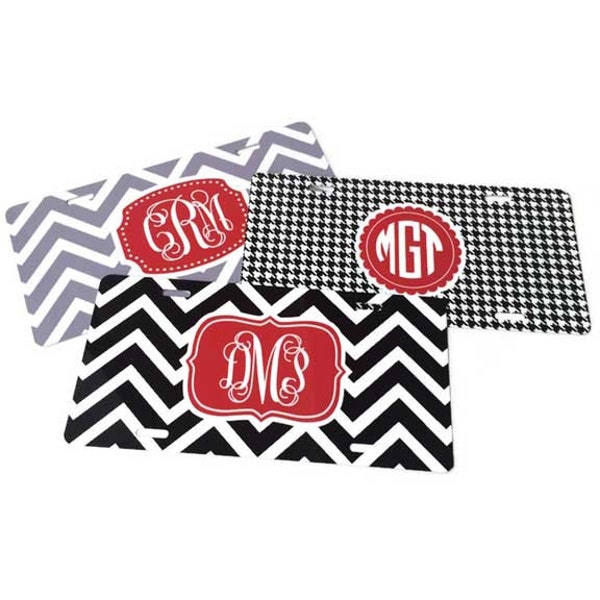 Monogrammed License Plate - Personalized License Plate - Custom Vanity Plate - Monogram Gift - Initial License Plate - Car Tag Monogram