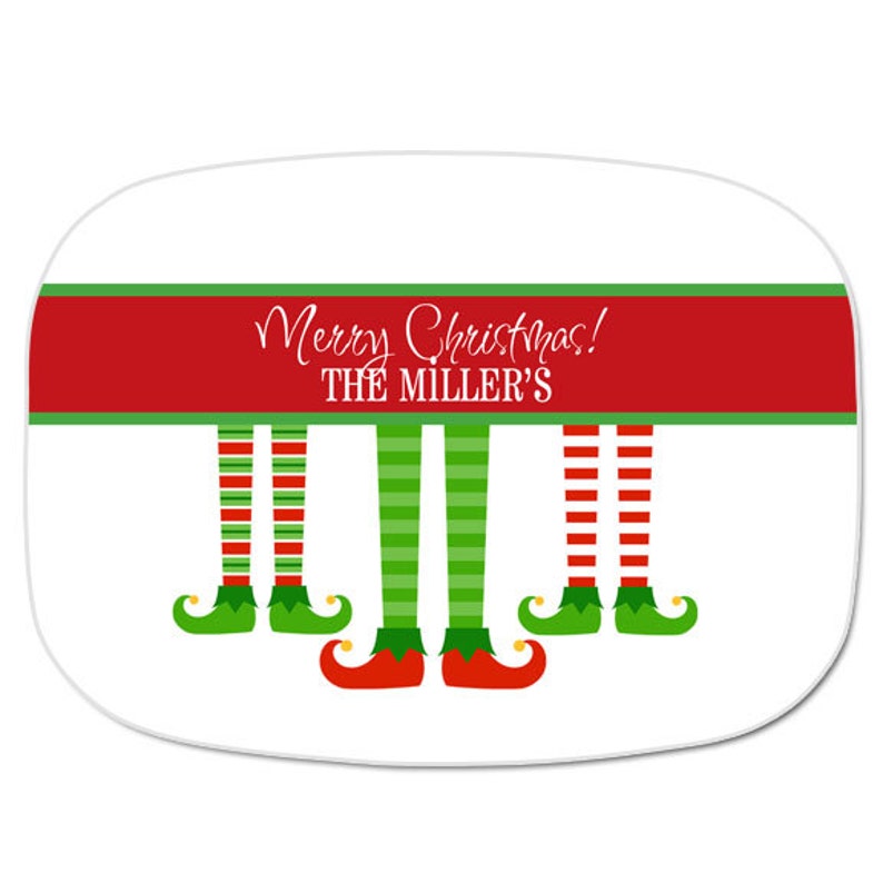 Personalized Melamine Platter Christmas tray