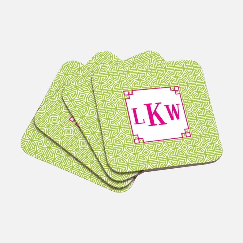 Mad For Monograms Chinoiserie Coaster - Thumbnail 3