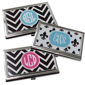 Personalized Business Card Case - Monogram Cards - Card Holder - Decorative Business Card Case - Graduation Gift