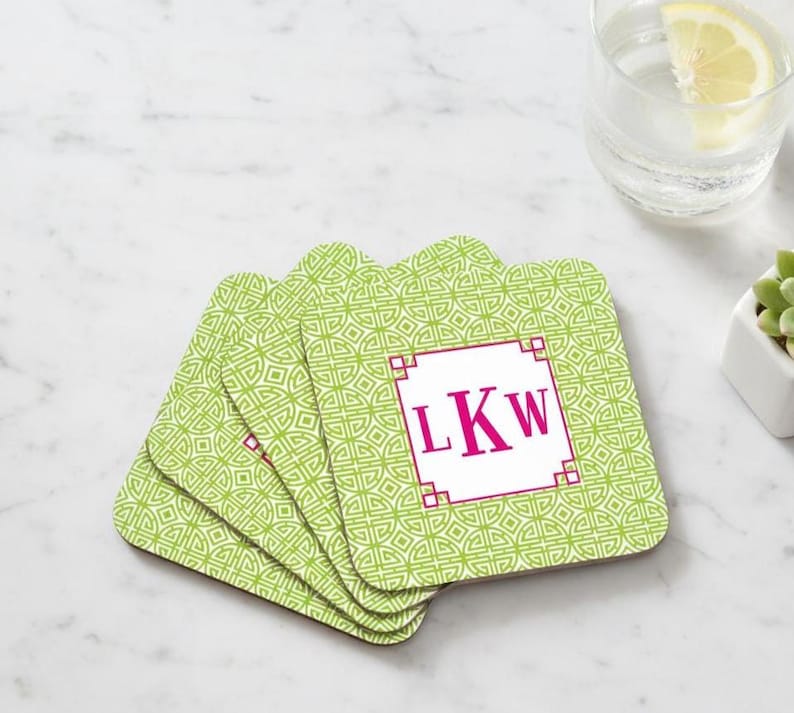 Mad For Monograms Chinoiserie Coaster - Thumbnail 2