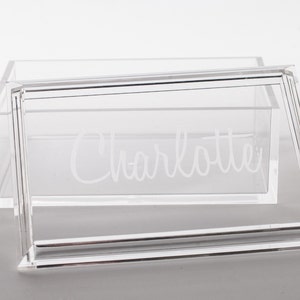 Personalized Jewelry Box - Monogrammed Acrylic Trinket Box - Engraved Acrylic Box - Personalised Etched Acrylic Box- Great Graduation Gift