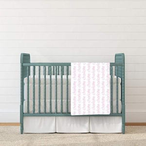 Custom Baby Blanket, Fleece Swaddle with Name (30x40 Inches)