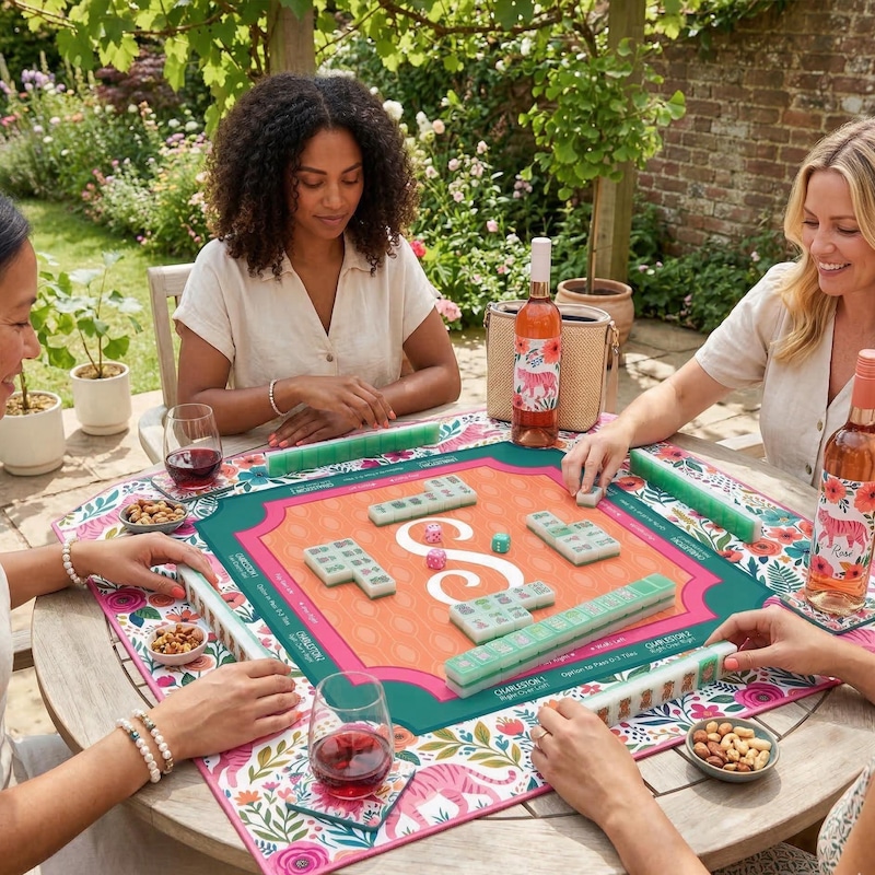 Wooden Mahjong Mat - Etsy