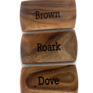 wood tray with monogram