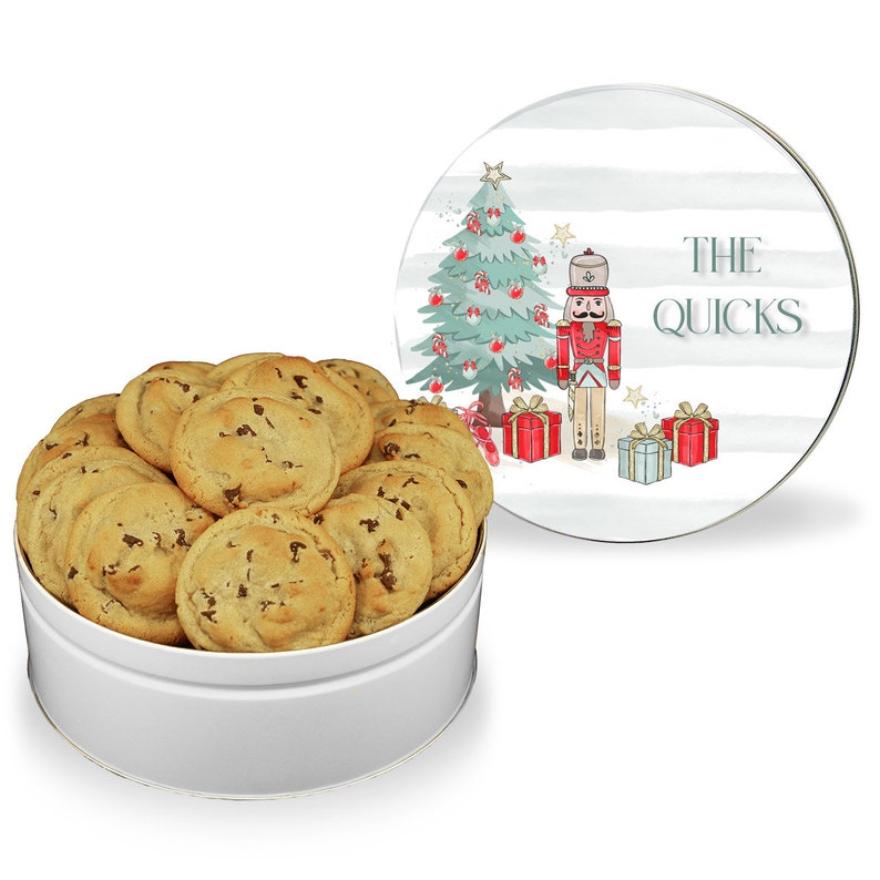 The Nutcracker Christmas Cookie Tin Custom Christmas Cookie Etsy