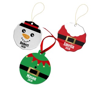 Christmas Personalized Ornament - Custom Christmas  Ornaments - Unique Shaped Ornament- Personalized Christmas Ornament