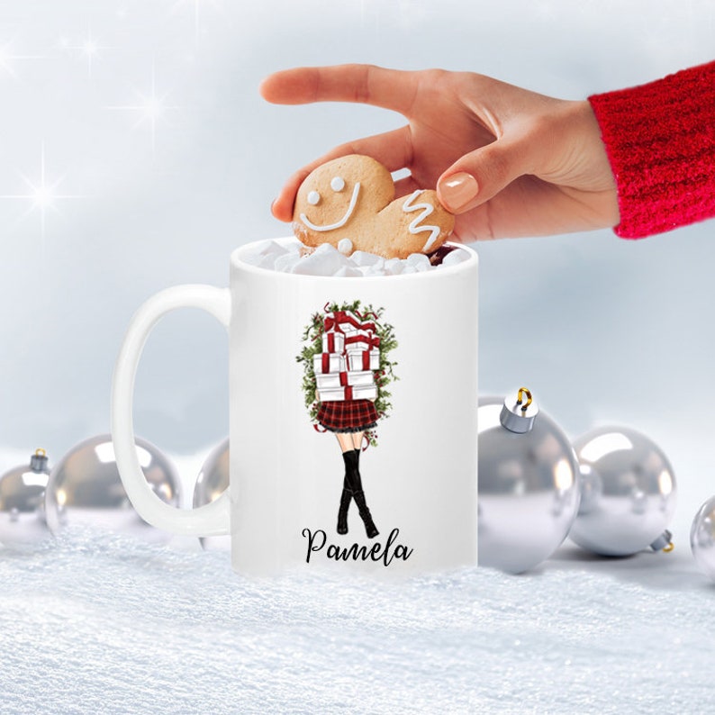 Christmas Presents Mug Personalized Mug Mug with Name Custom Christmas Mug Coffee Mug with Name Christmas Gifts Mug image 2