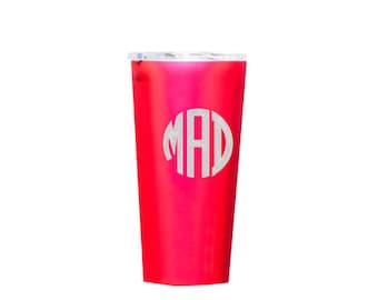 Cherry Blossom Corkcicle Tumbler - Personalized Corkcicle - Monogram Tumbler - 16OZ Cherry Blossom Tumbler -  Engraved Initials