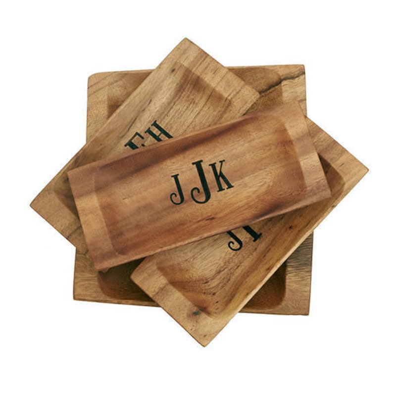 Serving Tray Personalized Small Wood Tray engraved Wood Etsy