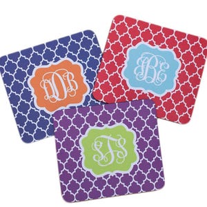Monogram Mousepads - Personalized Mouspad Custom Designs Monogram Gifts by Mad For Monograms