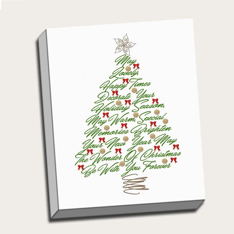 Christmas Canvas Print Christmas Wall Art Christmas Decor | Etsy