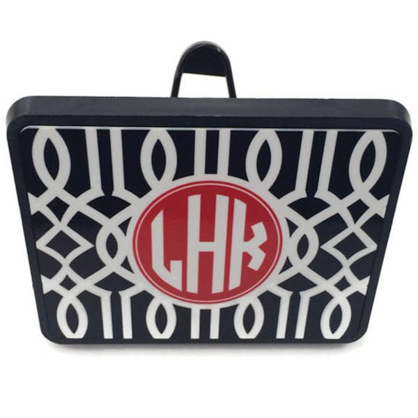 Monogram Trailer Hitch Cover - Monogrammed Gifts - Personalized Car Accessories