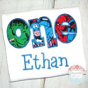 Super hero Birthday shirt
