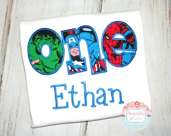 Super hero Birthday shirt