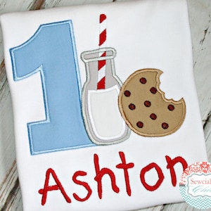 Milk and Cookies Birthday Shirt, Milk and Cookie First Birthday, Little Cookie is ONE, Little Sweetie is TWO, Cookie Birthday Shirt