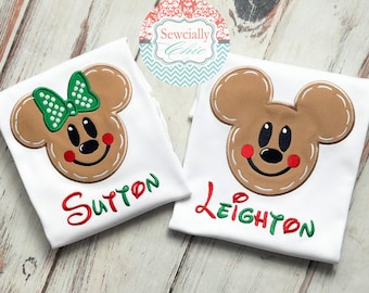 Mickey Mouse Gingerbread shirt, Mickey's Very Merry Christmas, Minnie Gingerbread  Shirt, Minnie Mickey Holiday Shirt, Disney Christmas