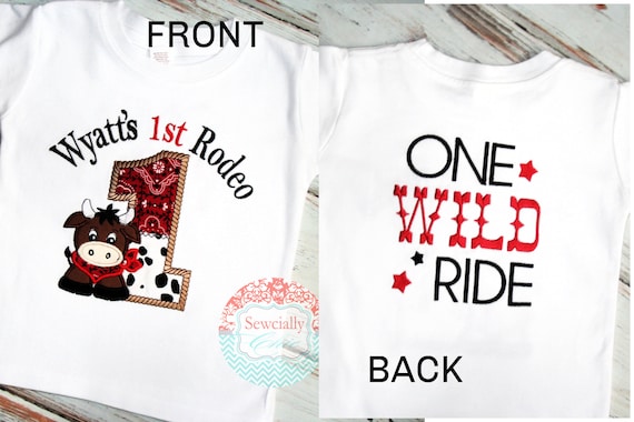 Rodeo Birthday Shirt,  First Birthday Shirt, Cowboy birthday, Country Birthday, First Rodeo shirt, One Wild Ride, Toddler Birthday shirt