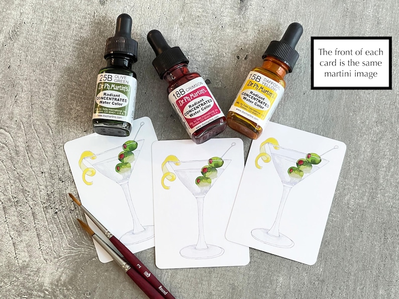Watercolor Cocktail Art Playing Cards – Unique Poker Deck Gift - Etsy