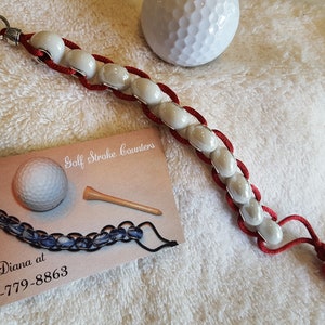 White Murano Bead Golf Counter - FREE SHIPPING!