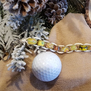 Yellow Beaded Golf Score Counter - FREE SHIPPING!