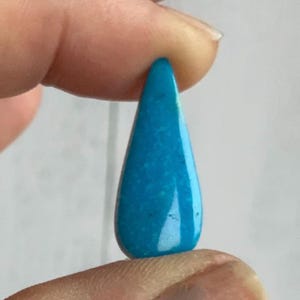 Blue Kingman Turquoise Teardrop Cabochon