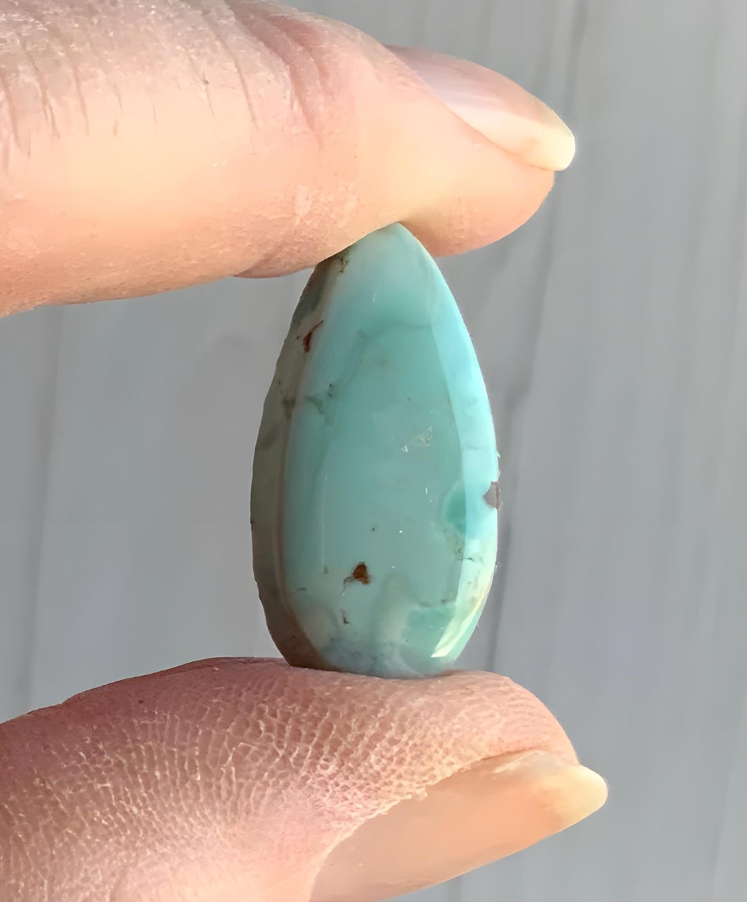 Gobi Desert Lavender Turquoise Teardrop Cabochon - Etsy