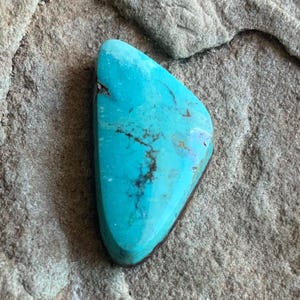 Beautiful Blue Natural Hubei Turquoise Cabochon #H111
