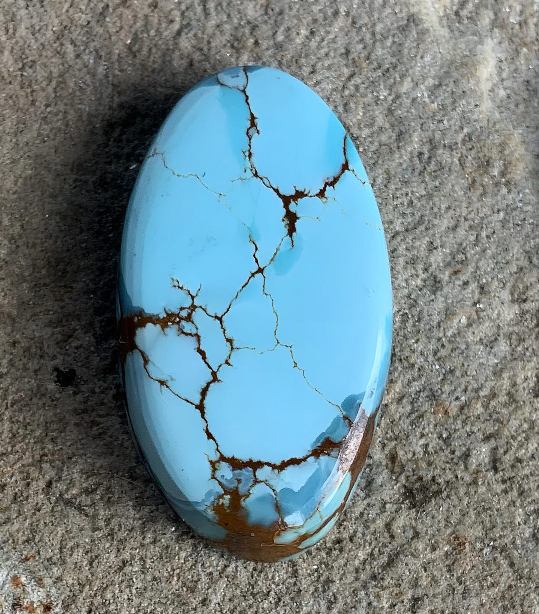 Beautiful Gobi Desert Lavender or Golden Hills Turquoise Oval Cabochon ...