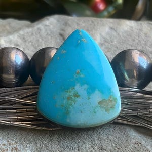 Royston Turquoise Blue Shield Cabochon-Nevada Gemstone