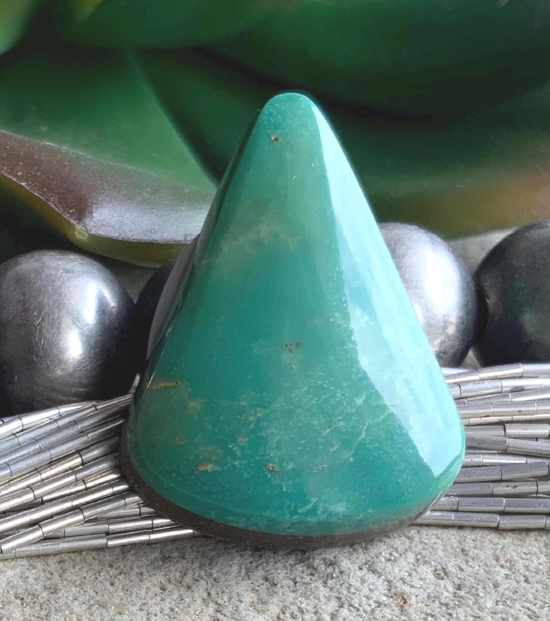 Royston Turquoise Green Triangular Cabochon -nevada Gemstone R182 - Etsy