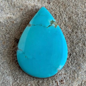 Royston Turquoise Blue Teardrop Cabochon #R298