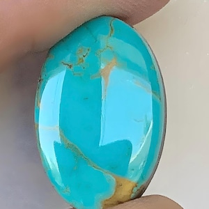 Natural Blue Royston Turquoise Oval Cabochon #R136