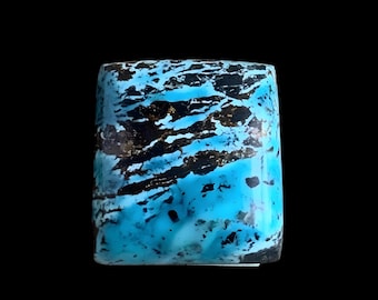 Natural Sierra Nevada Boulder Ribbon Turquoise Cabochon