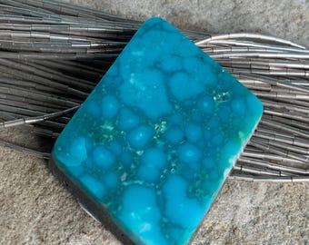 Kingman Turquoise Cabochon-Arizona Gemstone
