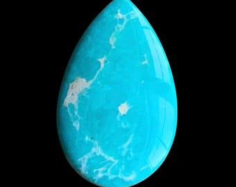 Blue Fox Turquoise Teardrop Gemstone
