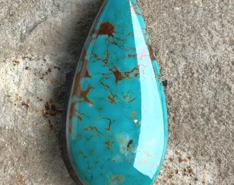 Number 8 Turquoise Teardrop Cabochon-Nevada Gemstone