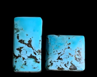 Sierra Nevada Turquoise Cabochon: Rectangular Nevada Gemstones