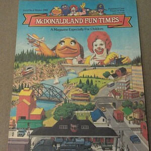 Winter 1982 Mcdonaldland Fun Times Magazine