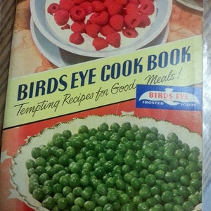 VTG 1941 Birds Eye Frozen Foods Cook Book Tempting Recipes for Good Meals Kitchen Mid-Century