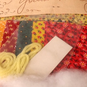 Vintage 1974 Ornament Sewing Kit By Yours Truly Three Star Ornaments Calico Fabric Sewing Kit Complete Atlanta, Ga