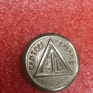 Vintage Silver Central Award CTO in Triangle Pin Button image 4