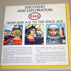 Carte ESSO de la découverte et de l'exploration, de l'an 1000 à l'ère spatiale